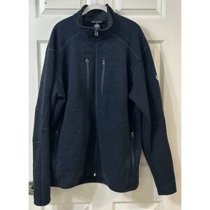 Men's Kuhl Interceptr Full Zip Fleece Jacket Navy XXL Outdoor Outerwear **EUC**